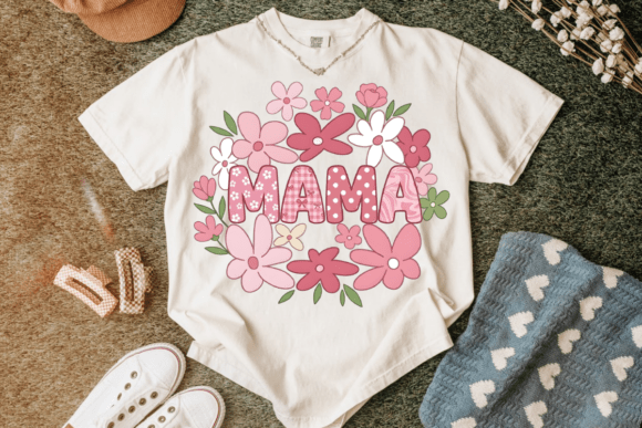 Blooms & Bows Mama Design: A Floral Graphic for Modern Branding