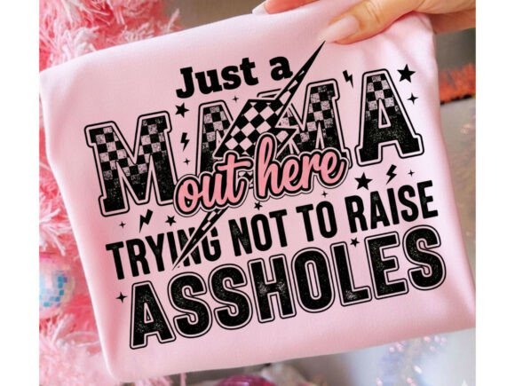 Checkered Sassy Mama Mom Tshirt Png: Your New Go-To Design Asset