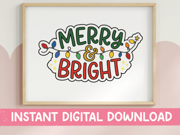 Merry and Bright Christmas Lights: A Festive Design Asset