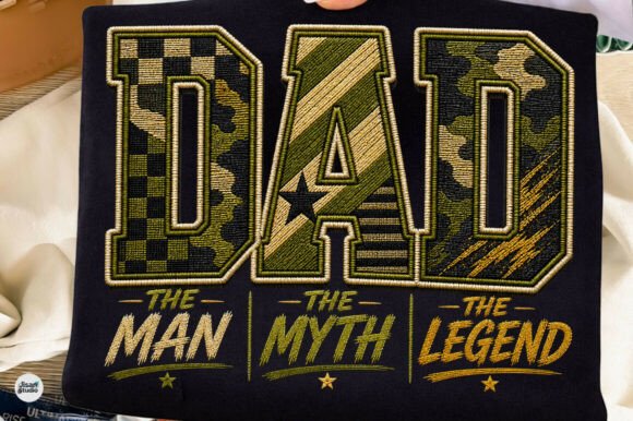 Military Dad PNG: A Faux Yarn Design for Father's Day Projects